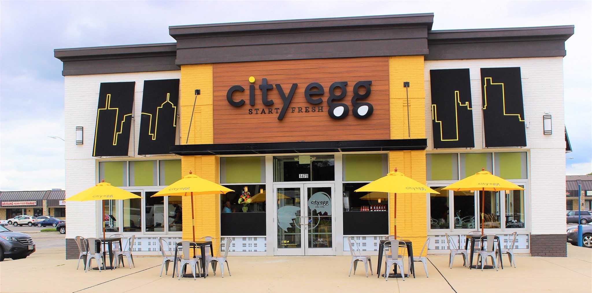 A woman shopping in a grocery store